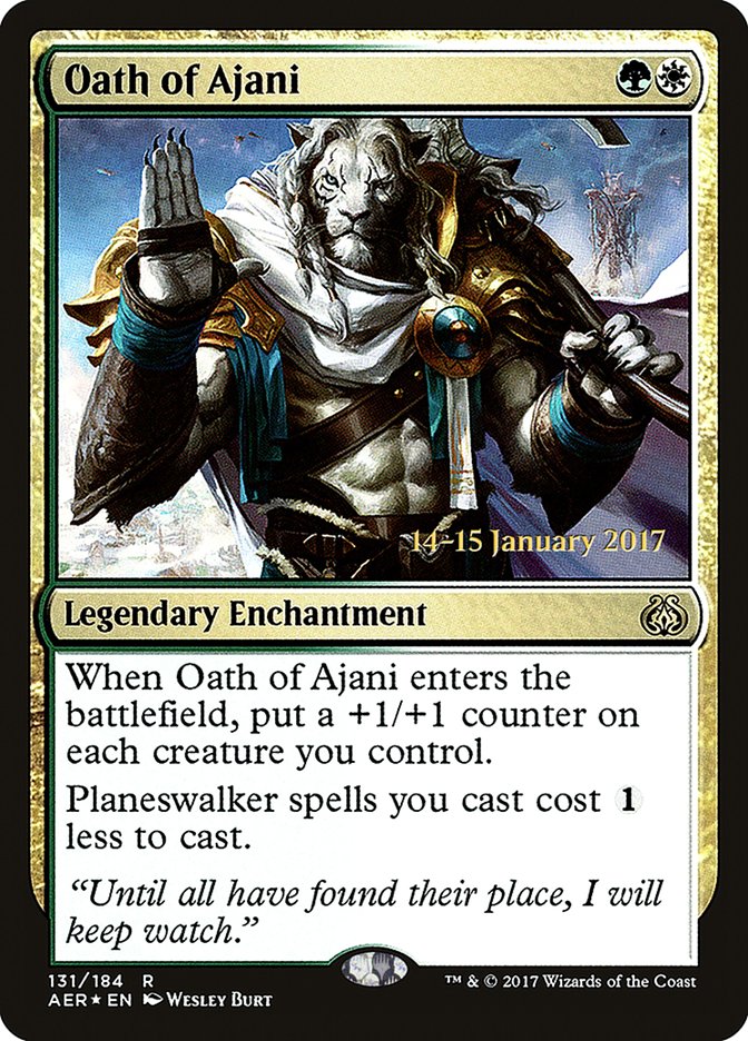 Oath of Ajani [Aether Revolt Prerelease Promos] | Yard's Games Ltd