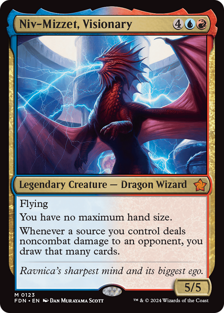 Niv-Mizzet, Visionary [Foundations] | Yard's Games Ltd