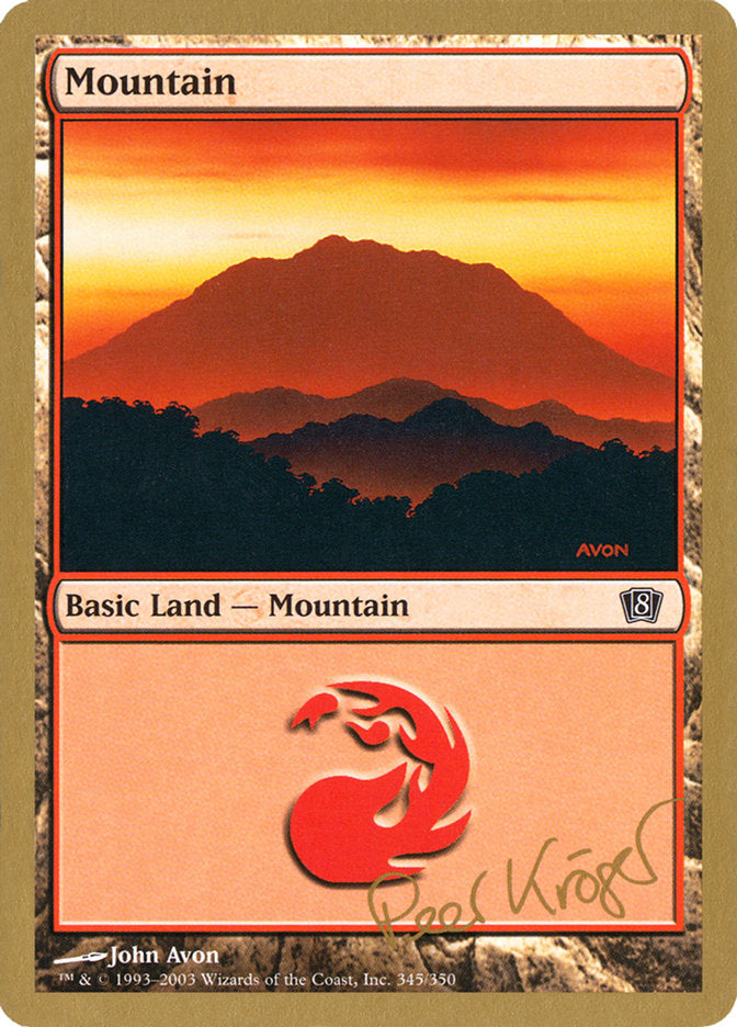 Mountain (pk345) (Peer Kroger) [World Championship Decks 2003] | Yard's Games Ltd