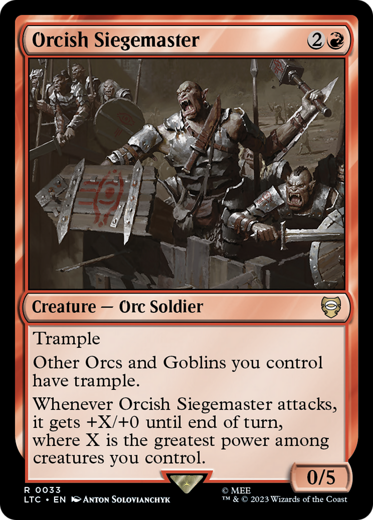 Orcish Siegemaster [The Lord of the Rings: Tales of Middle-Earth Commander] | Yard's Games Ltd