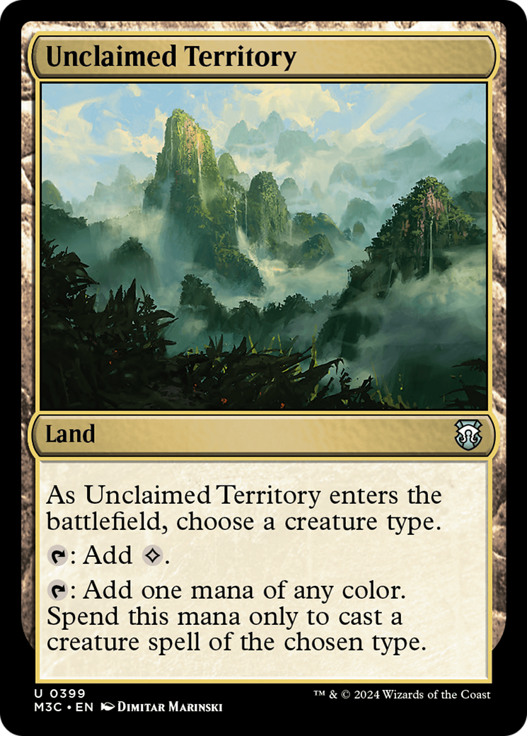 Unclaimed Territory (Ripple Foil) [Modern Horizons 3 Commander] | Yard's Games Ltd