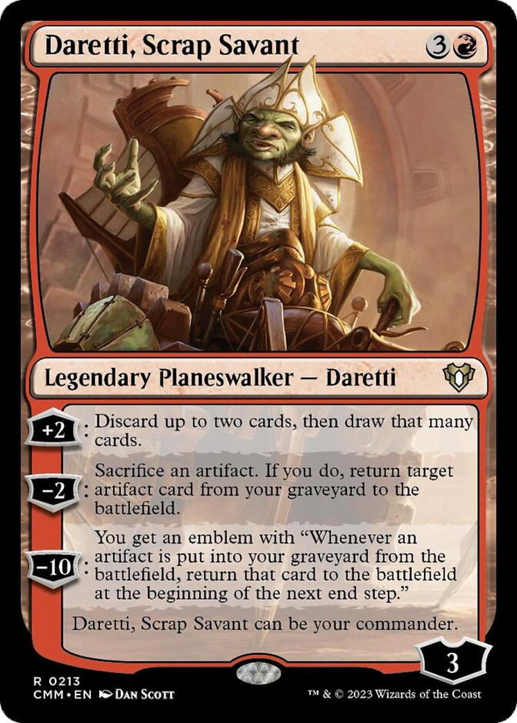 Daretti, Scrap Savant [Commander Masters] | Yard's Games Ltd