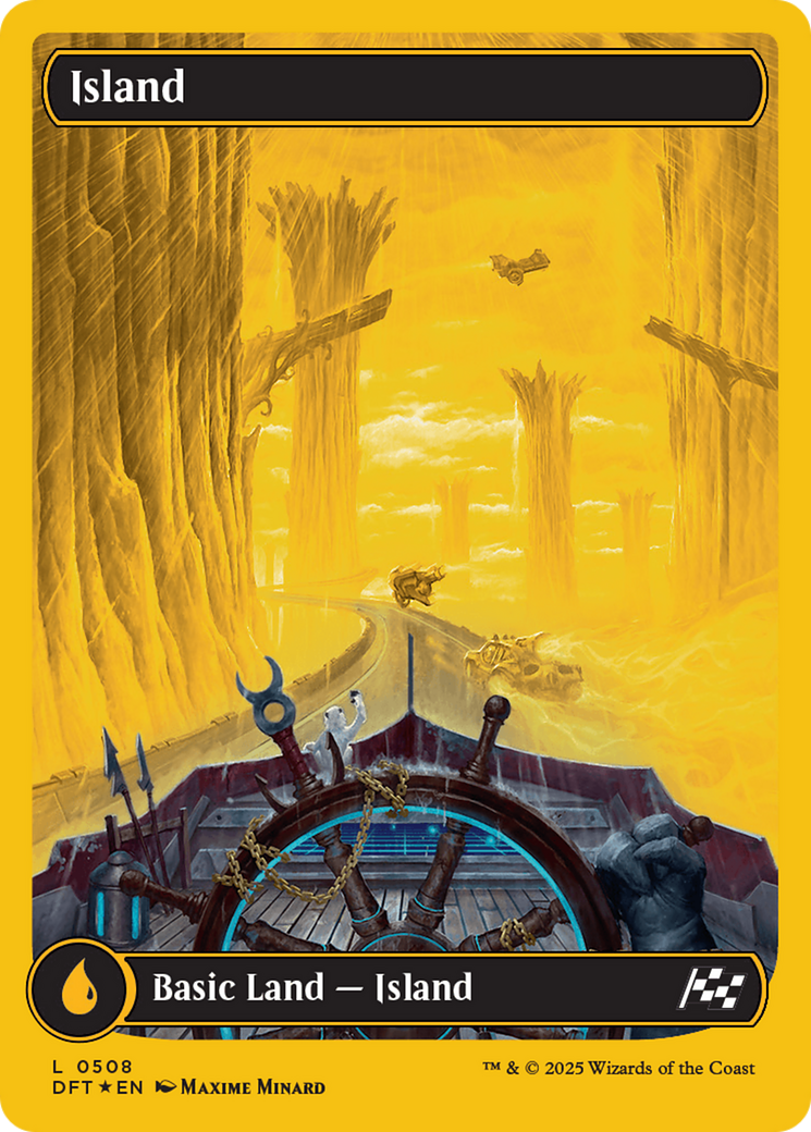 Island (0508) (First-Place Foil) [Aetherdrift] | Yard's Games Ltd