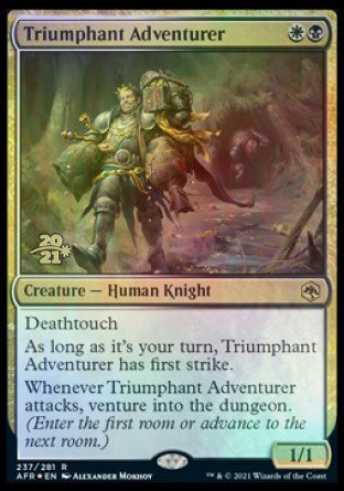 Triumphant Adventurer [Dungeons & Dragons: Adventures in the Forgotten Realms Prerelease Promos] | Yard's Games Ltd