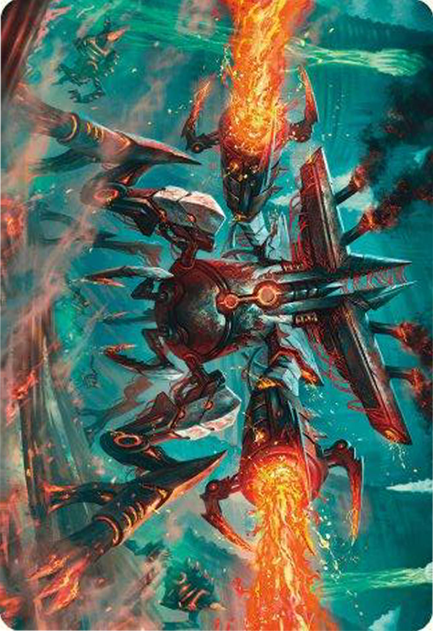 Exterminator Magmarch Art Card [Modern Horizons 3 Art Series] | Yard's Games Ltd