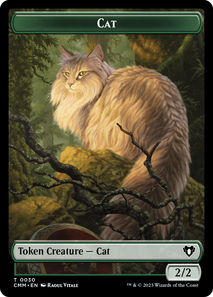 Cat Token (30) [Commander Masters Tokens] | Yard's Games Ltd