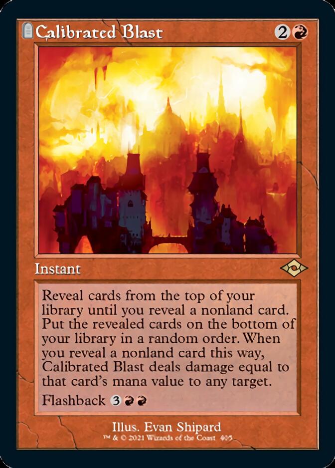 Calibrated Blast (Retro Foil Etched) [Modern Horizons 2] | Yard's Games Ltd