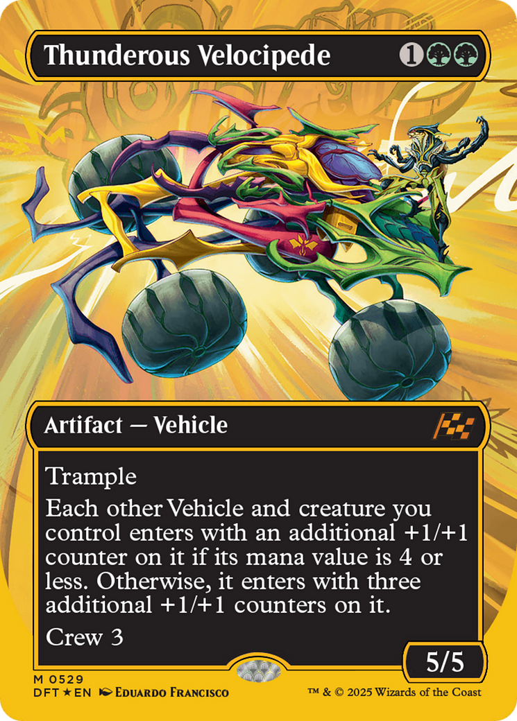 Thunderous Velocipede (Borderless) (First-Place Foil) [Aetherdrift] | Yard's Games Ltd