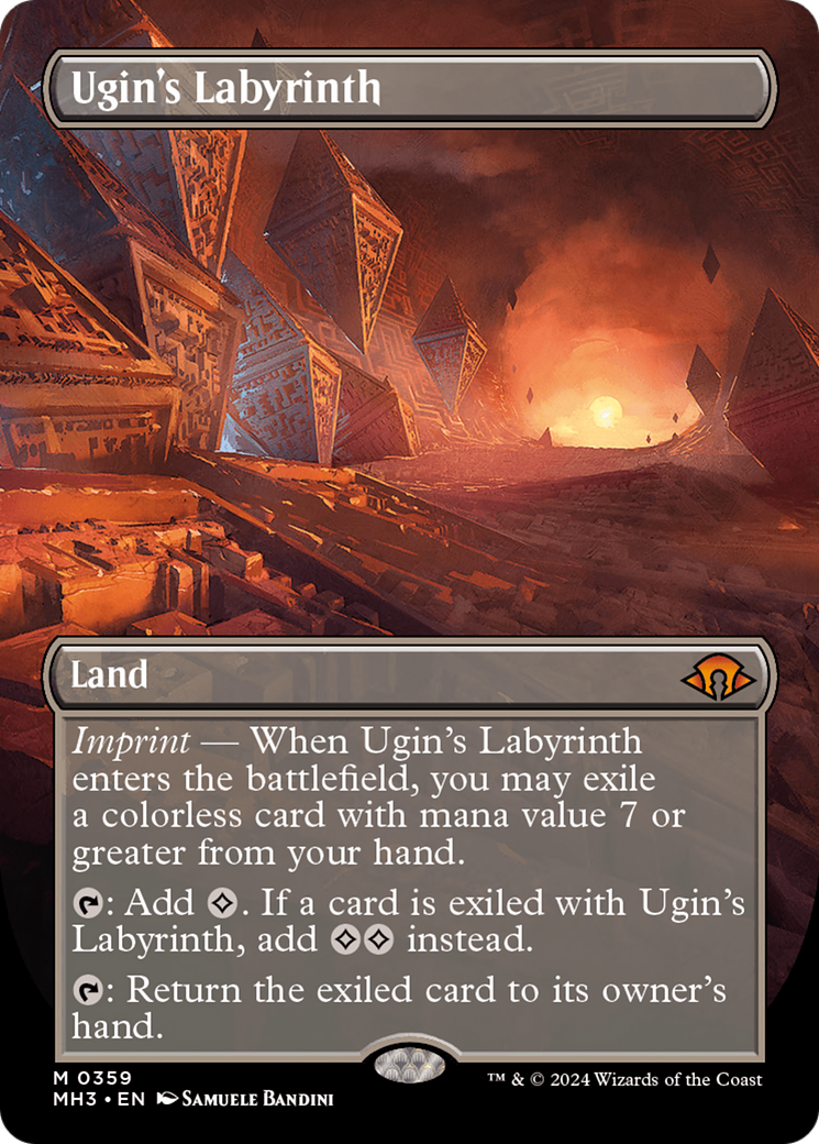 Ugin's Labyrinth (Borderless) [Modern Horizons 3] | Yard's Games Ltd