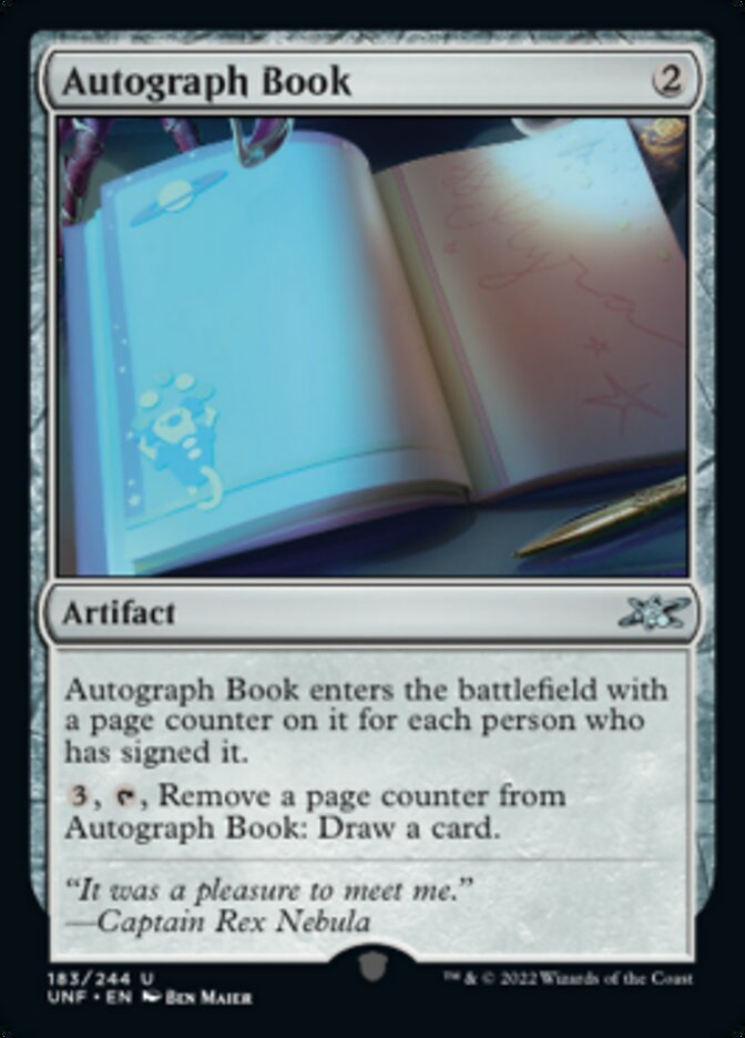 Autograph Book [Unfinity] | Yard's Games Ltd