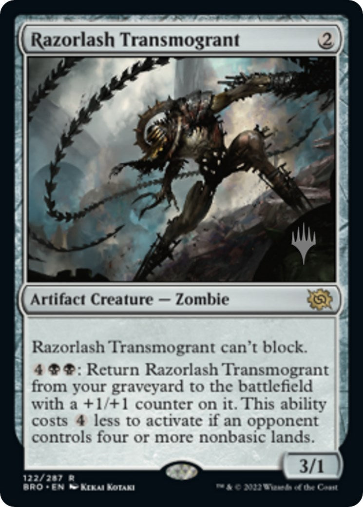 Razorlash Transmogrant (Promo Pack) [The Brothers' War Promos] | Yard's Games Ltd