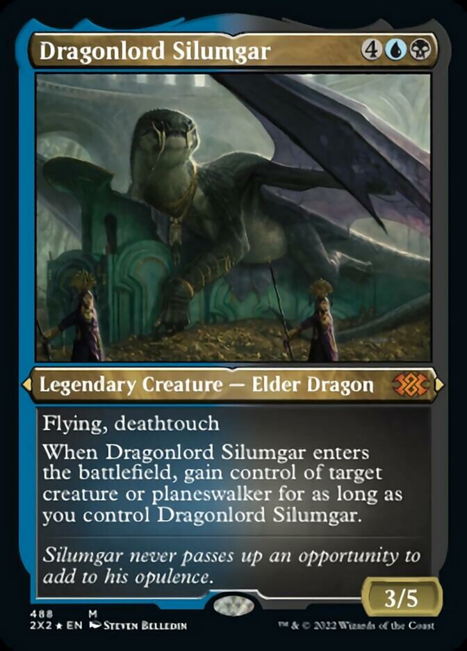 Dragonlord Silumgar (Foil Etched) [Double Masters 2022] | Yard's Games Ltd