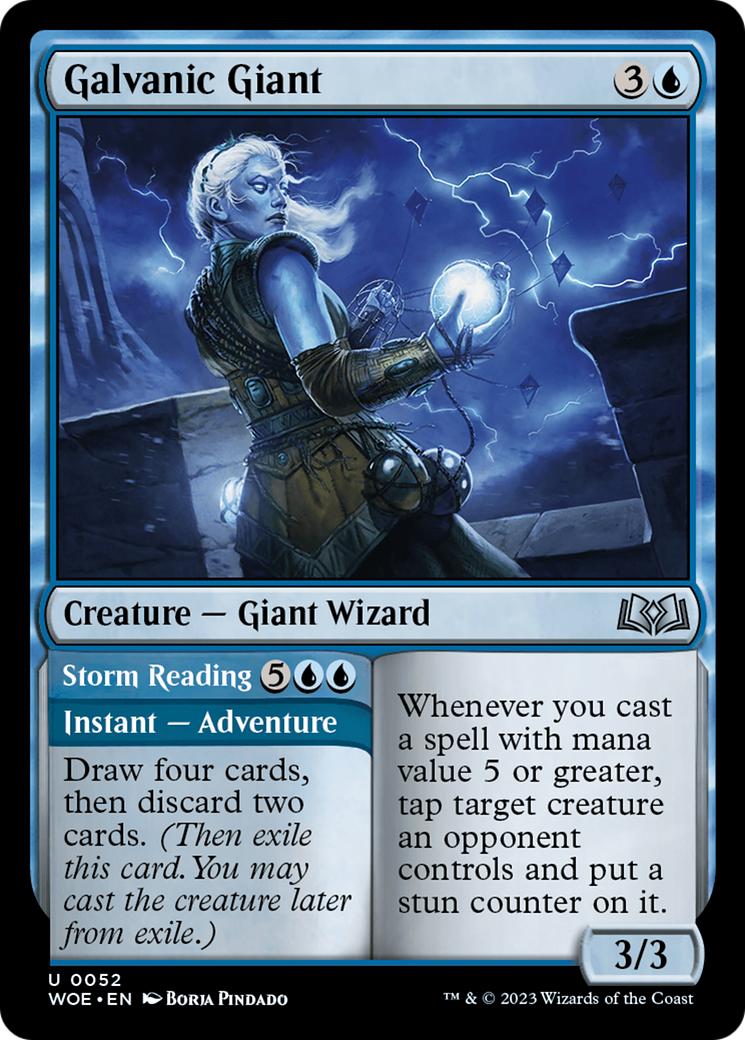 Galvanic Giant // Storm Reading [Wilds of Eldraine] | Yard's Games Ltd