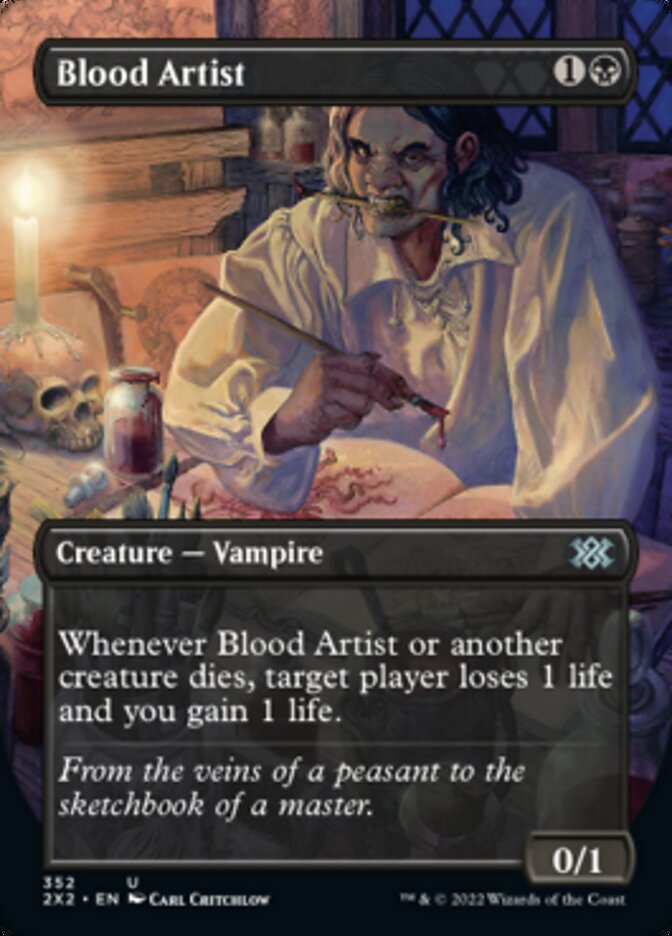 Blood Artist (Borderless Alternate Art) [Double Masters 2022] | Yard's Games Ltd