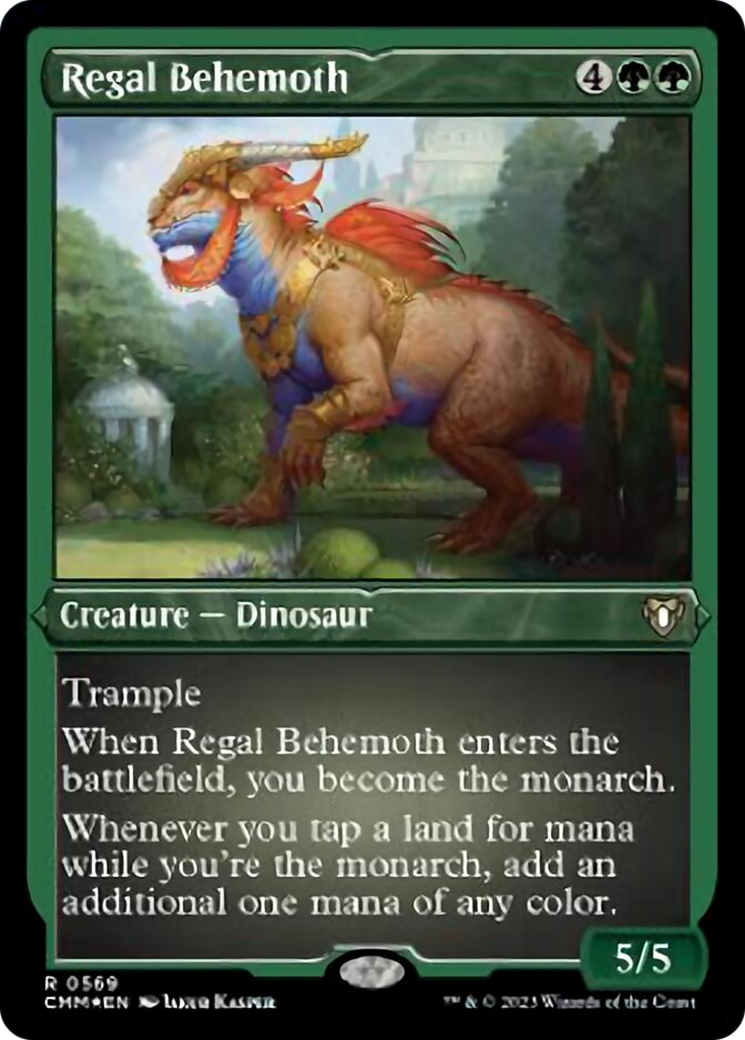 Regal Behemoth (Foil Etched) [Commander Masters] | Yard's Games Ltd