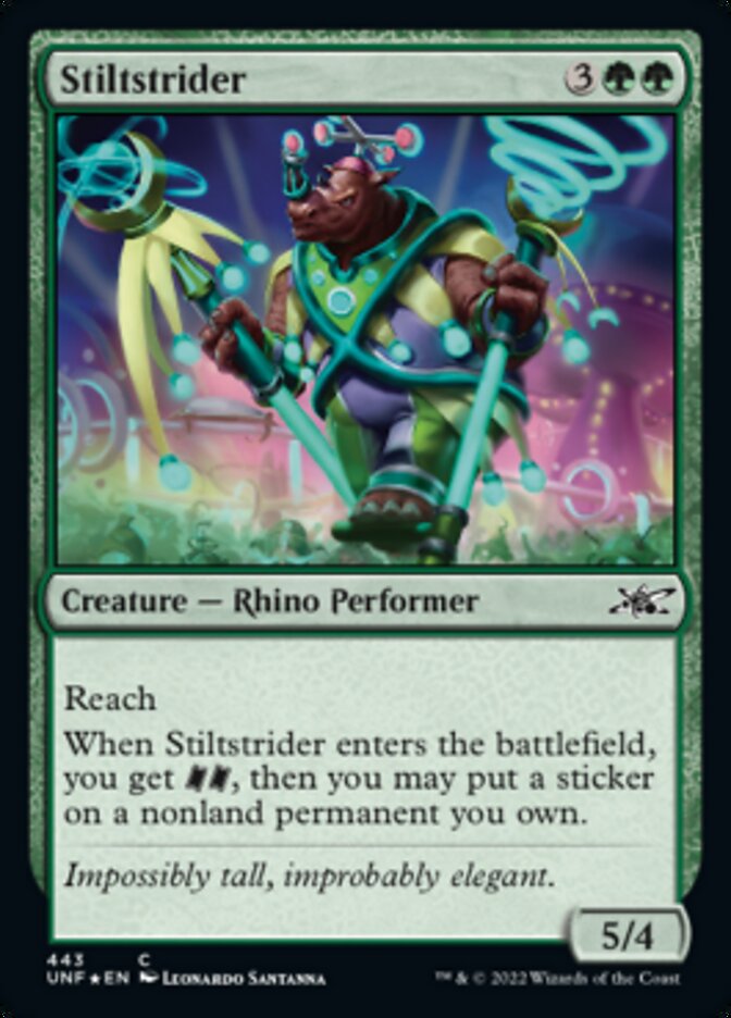 Stiltstrider (Galaxy Foil) [Unfinity] | Yard's Games Ltd