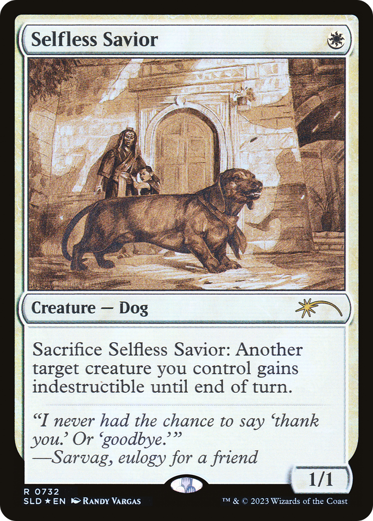 Selfless Savior (Sketch) [Secret Lair Drop Promos] | Yard's Games Ltd