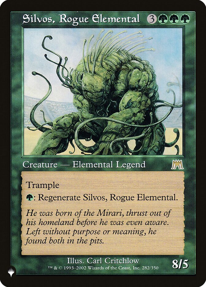 Silvos, Rogue Elemental [The List] | Yard's Games Ltd