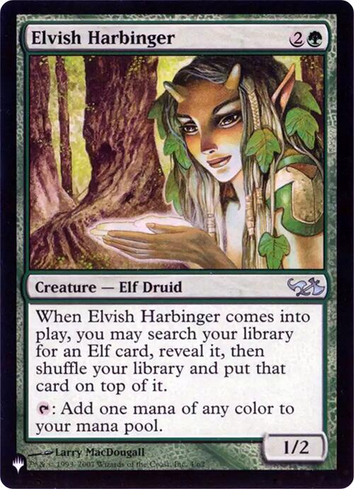 Elvish Harbinger (Retro Frame) [The List] | Yard's Games Ltd