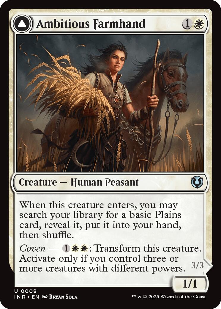 Ambitious Farmhand // Seasoned Cathar [Innistrad Remastered] | Yard's Games Ltd