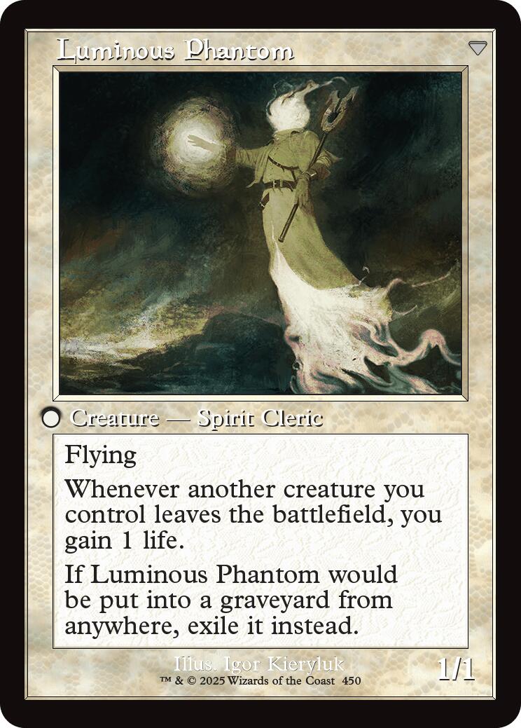 Lunarch Veteran // Luminous Phantom (Retro Frame) [Innistrad Remastered] | Yard's Games Ltd