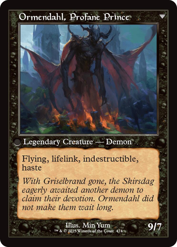 Westvale Abbey // Ormendahl, Profane Prince (Retro Frame) [Innistrad Remastered] | Yard's Games Ltd