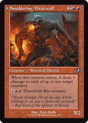 Smoldering Werewolf // Erupting Dreadwolf (Retro Frame) [Innistrad Remastered] | Yard's Games Ltd