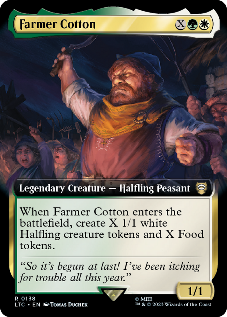 Farmer Cotton (Extended Art) [The Lord of the Rings: Tales of Middle-Earth Commander] | Yard's Games Ltd