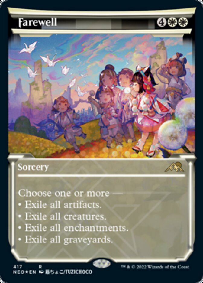 Farewell (Showcase) (Foil Etched) [Kamigawa: Neon Dynasty] | Yard's Games Ltd