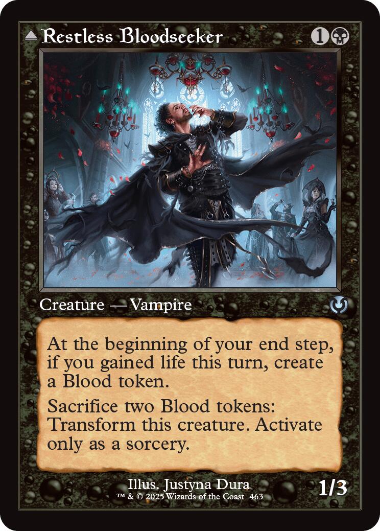 Restless Bloodseeker // Bloodsoaked Reveler (Retro Frame) [Innistrad Remastered] | Yard's Games Ltd