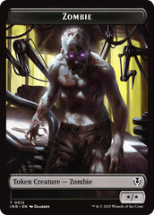 Zombie (0011) // Zombie (0012) Double-Sided Token [Innistrad Remastered Tokens] | Yard's Games Ltd