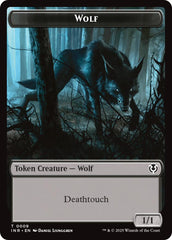 Wolf (0009) // Wolf (0018) Double-Sided Token [Innistrad Remastered Tokens] | Yard's Games Ltd