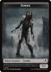 Zombie (0010) // Blood Double-Sided Token [Innistrad Remastered Tokens] | Yard's Games Ltd