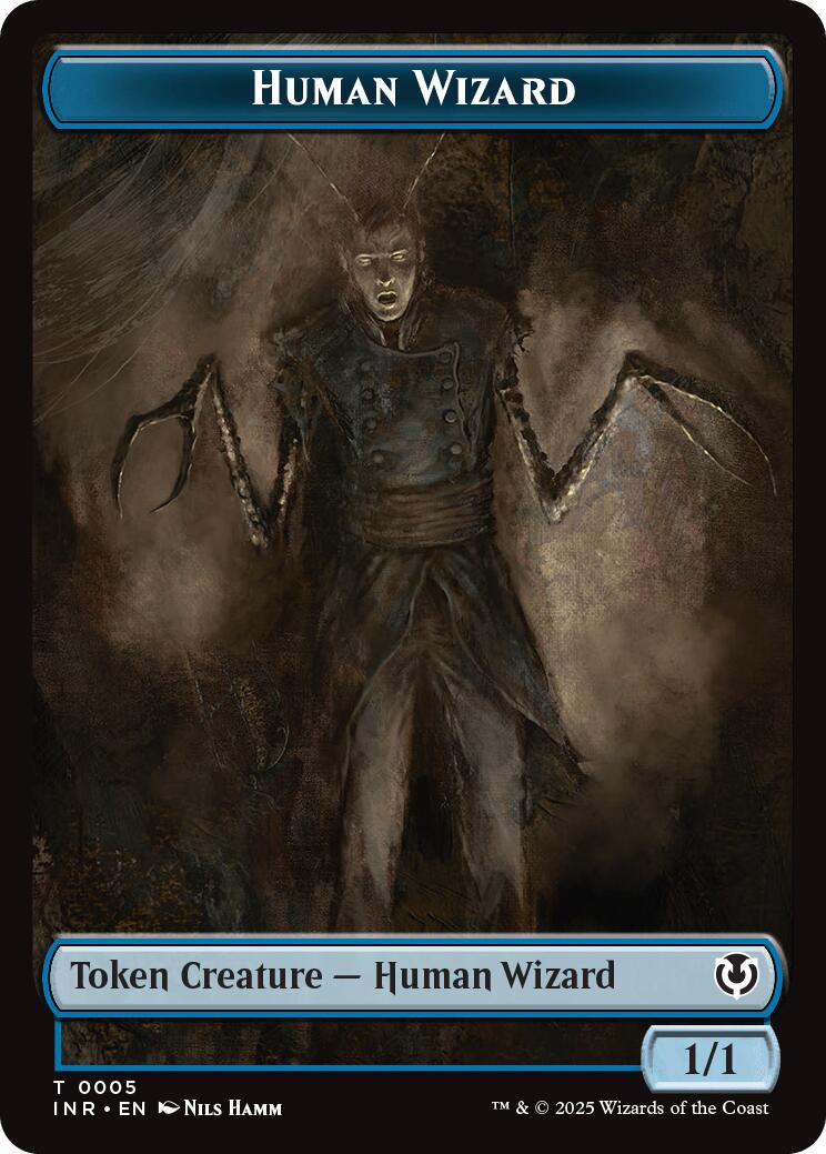 Human Wizard // Emblem - Jace, Unraveler of Secrets Double-Sided Token [Innistrad Remastered Tokens] | Yard's Games Ltd