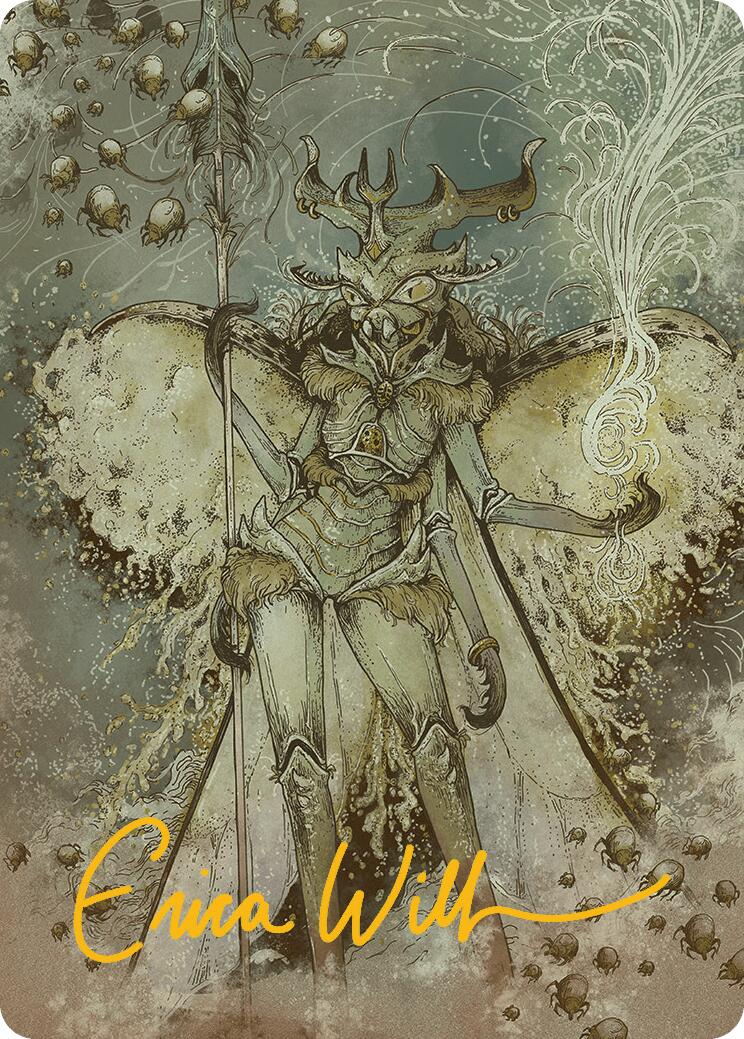 Aatchik, Emerald Radian Art Card (6/54) (Gold-Stamped Signature) [Aetherdrift Art Series] | Yard's Games Ltd