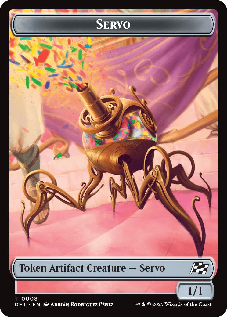 Servo // Thopter (0009) Double-Sided Token [Aetherdrift Tokens] | Yard's Games Ltd