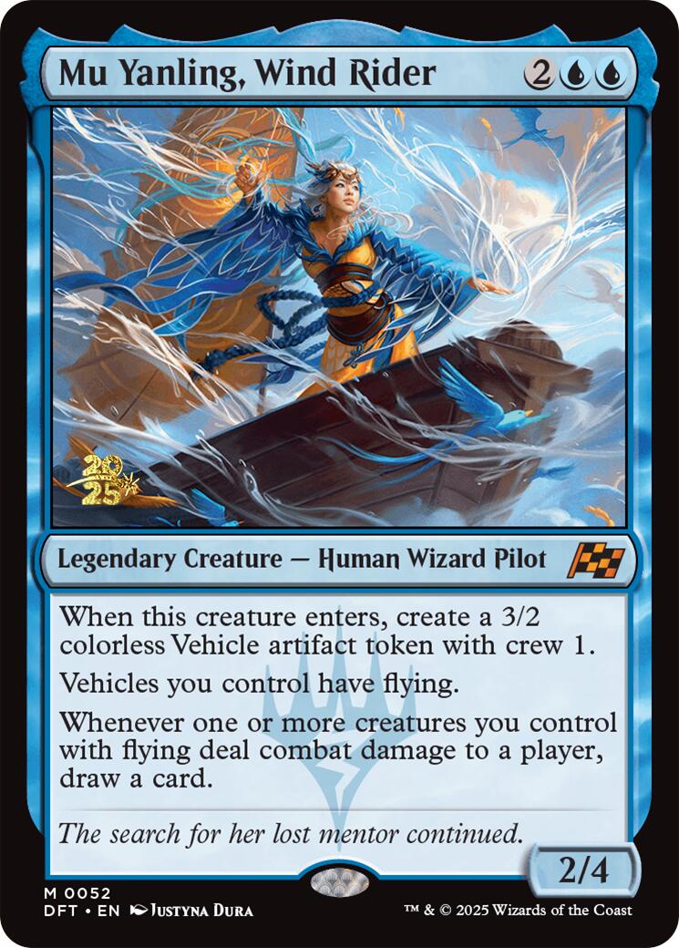 Mu Yanling, Wind Rider [Aetherdrift Prerelease Promos] | Yard's Games Ltd