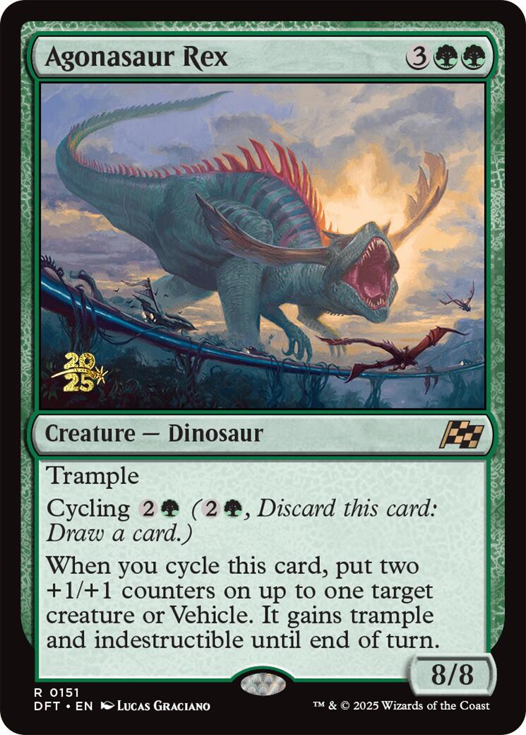 Agonasaur Rex [Aetherdrift Prerelease Promos] | Yard's Games Ltd