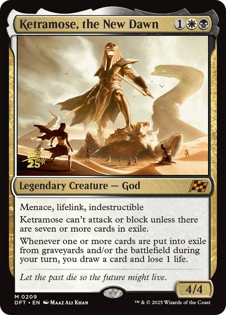 Ketramose, the New Dawn [Aetherdrift Prerelease Promos] | Yard's Games Ltd