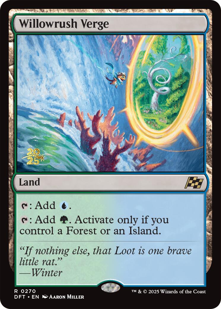 Willowrush Verge [Aetherdrift Prerelease Promos] | Yard's Games Ltd