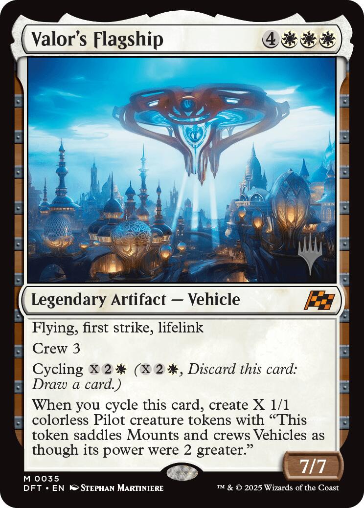 Valor's Flagship [Aetherdrift Promos] | Yard's Games Ltd