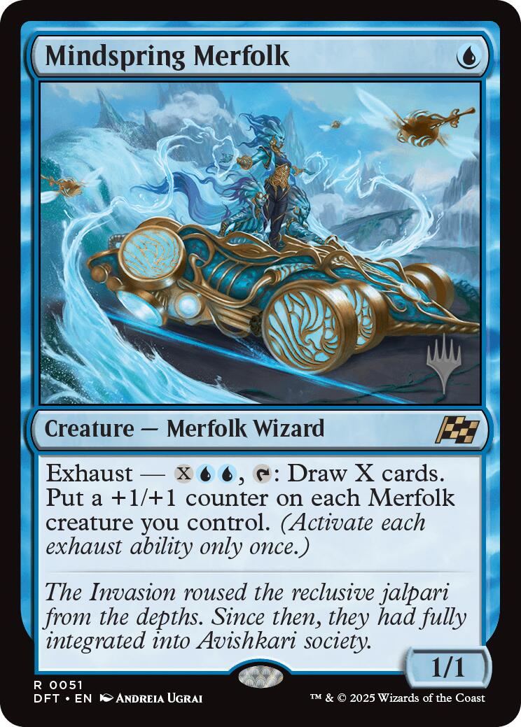 Mindspring Merfolk [Aetherdrift Promos] | Yard's Games Ltd