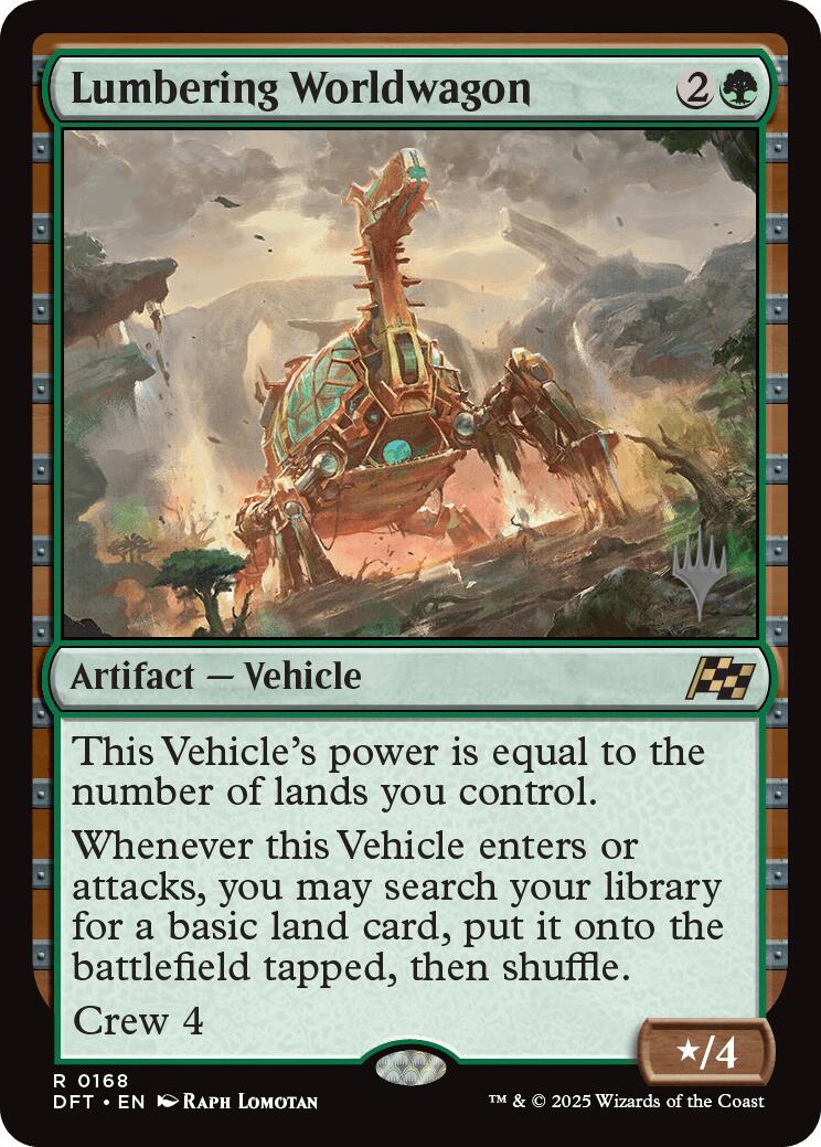 Lumbering Worldwagon [Aetherdrift Promos] | Yard's Games Ltd