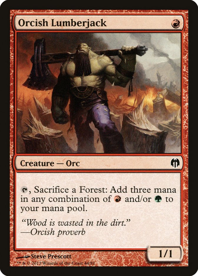 Orcish Lumberjack [Duel Decks: Heroes vs. Monsters] | Yard's Games Ltd