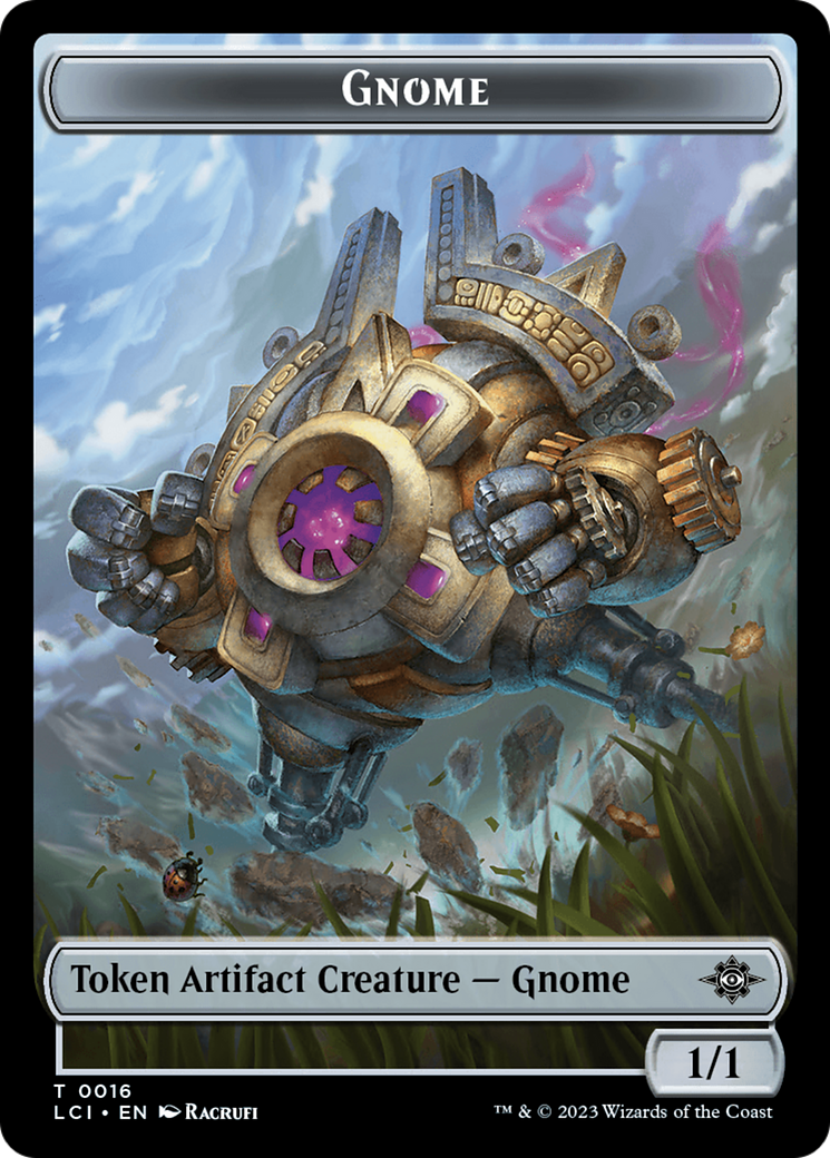 Gnome Token [The Lost Caverns of Ixalan Tokens] | Yard's Games Ltd