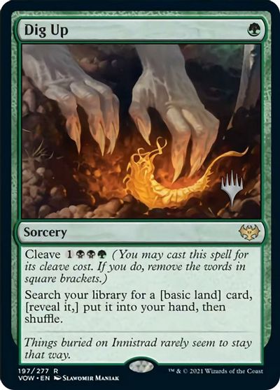 Dig Up (Promo Pack) [Innistrad: Crimson Vow Promos] | Yard's Games Ltd