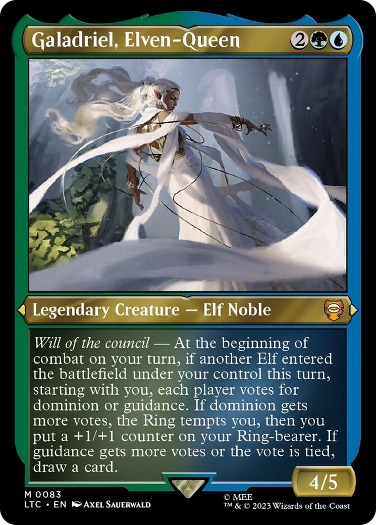 Galadriel, Elven-Queen (Display Commander) [The Lord of the Rings: Tales of Middle-Earth Commander] | Yard's Games Ltd