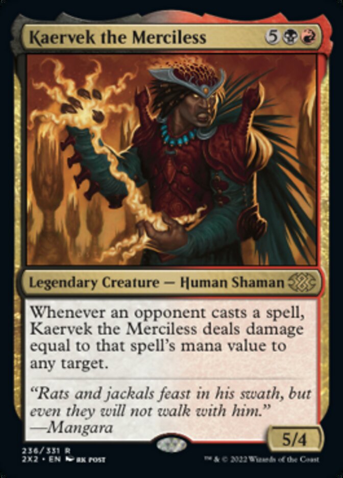 Kaervek the Merciless [Double Masters 2022] | Yard's Games Ltd