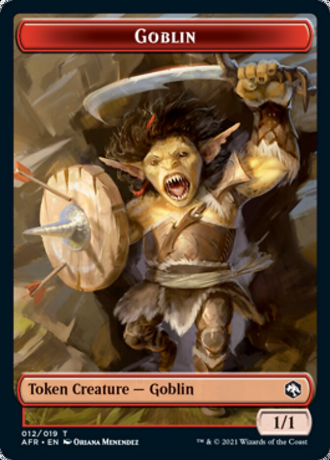 Dungeon of the Mad Mage // Goblin Double-Sided Token [Dungeons & Dragons: Adventures in the Forgotten Realms Tokens] | Yard's Games Ltd