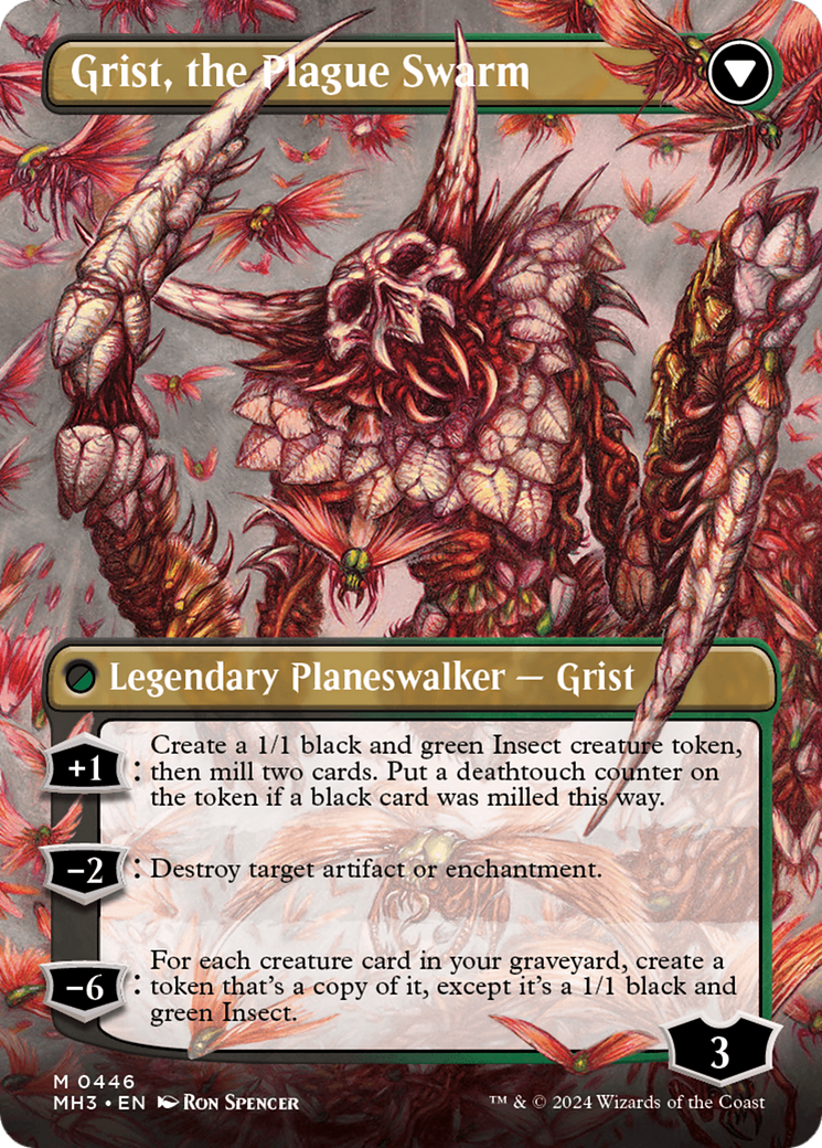 Grist, Voracious Larva // Grist, the Plague Swarm (Borderless) [Modern Horizons 3] | Yard's Games Ltd